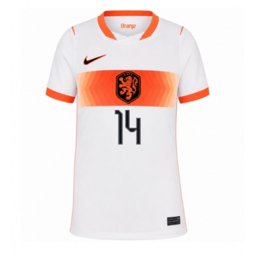 Nederländerna Tijjani Reijnders #14 Replika Bortatröja Damer VM 2026 Kortärmad